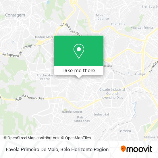 Favela Primeiro De Maio map