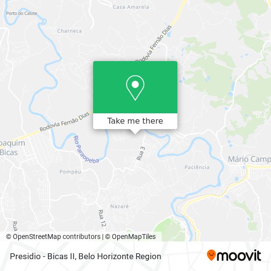 Presidio - Bicas II map