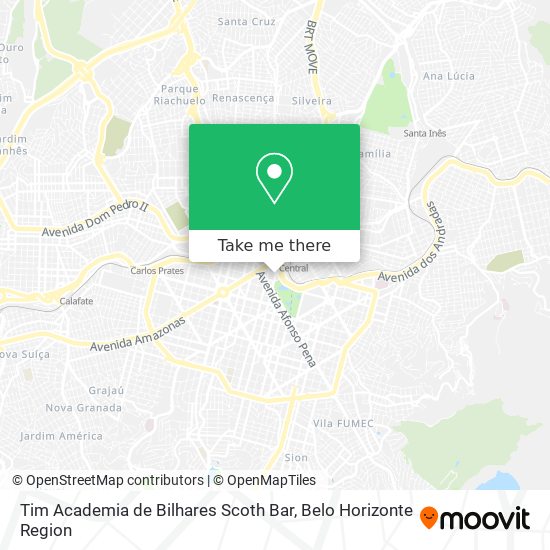 Tim Academia de Bilhares Scoth Bar map