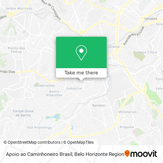 Apoio ao Caminhoneiro Brasil map