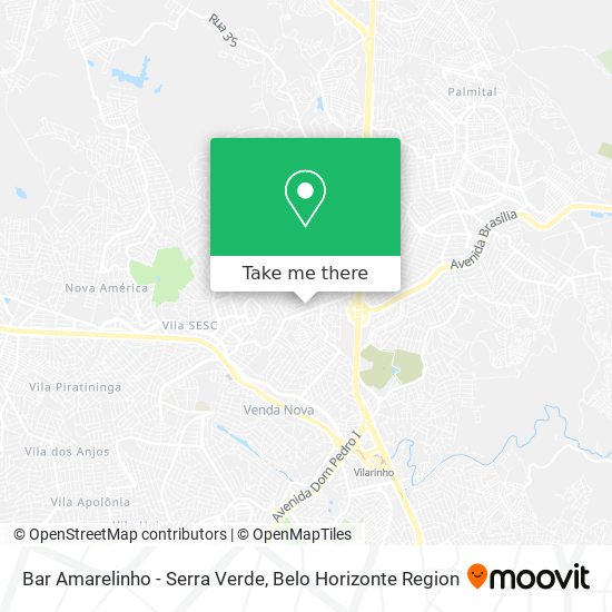 Mapa Bar Amarelinho - Serra Verde