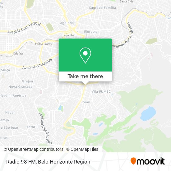 Mapa Rádio 98 FM