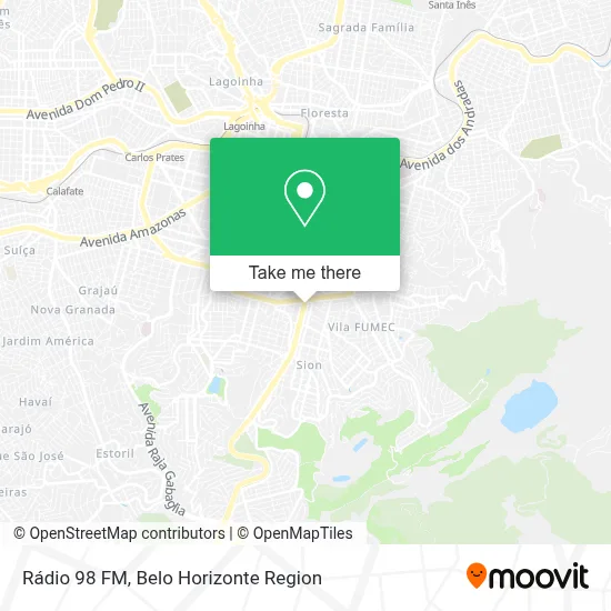 Rádio 98 FM map