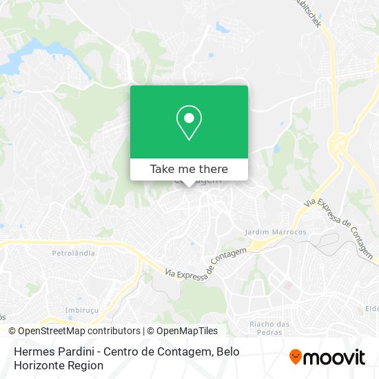 Mapa Hermes Pardini - Centro de Contagem