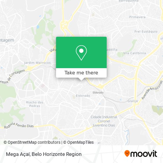 Mega Açaí map