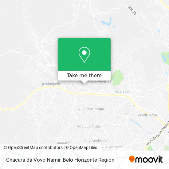 Chacara da Vovó Namir map
