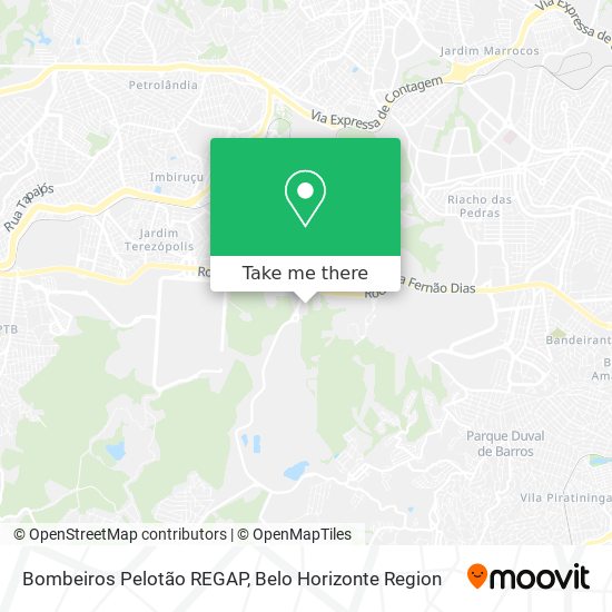 Bombeiros Pelotão REGAP map