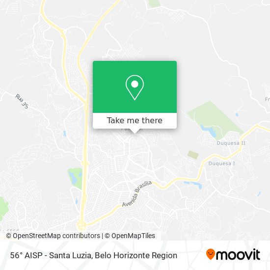 56° AISP - Santa Luzia map