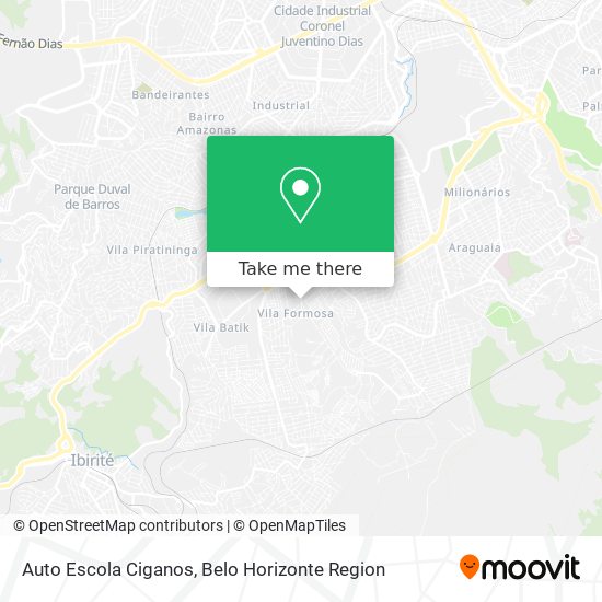 Auto Escola Ciganos map