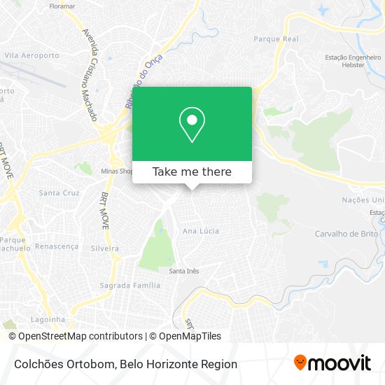 Colchões Ortobom map