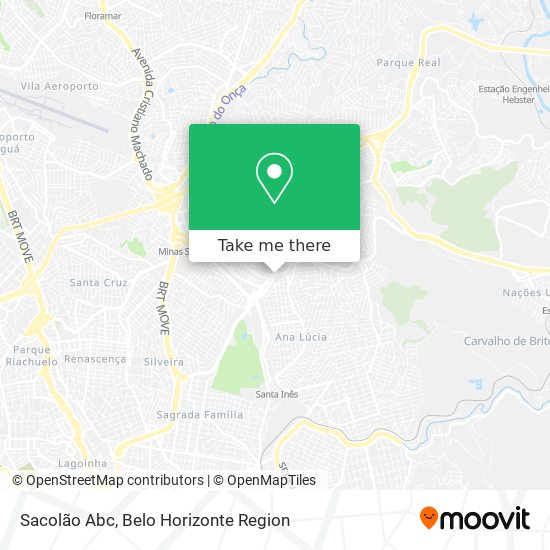 Sacolão Abc map
