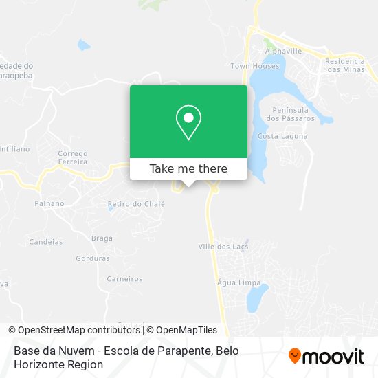 Base da Nuvem - Escola de Parapente map