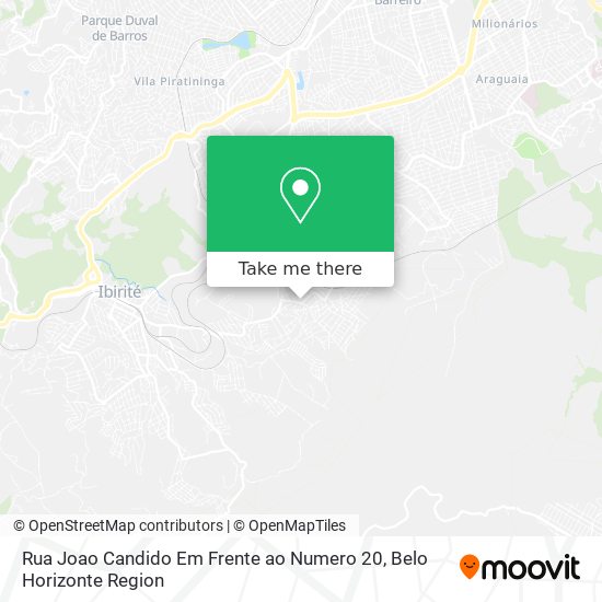 Rua Joao Candido Em Frente ao Numero 20 map