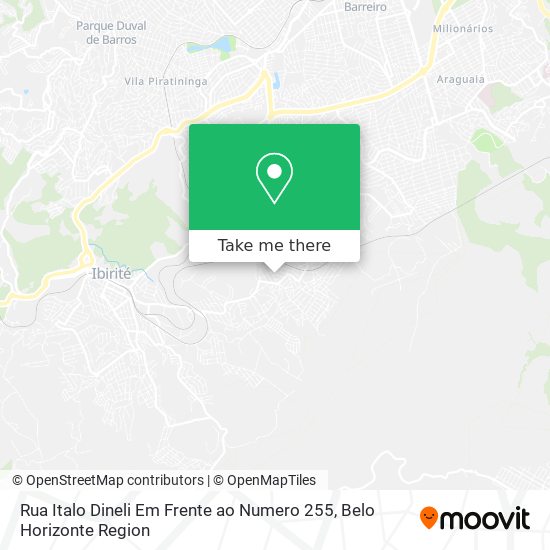 Rua Italo Dineli Em Frente ao Numero 255 map