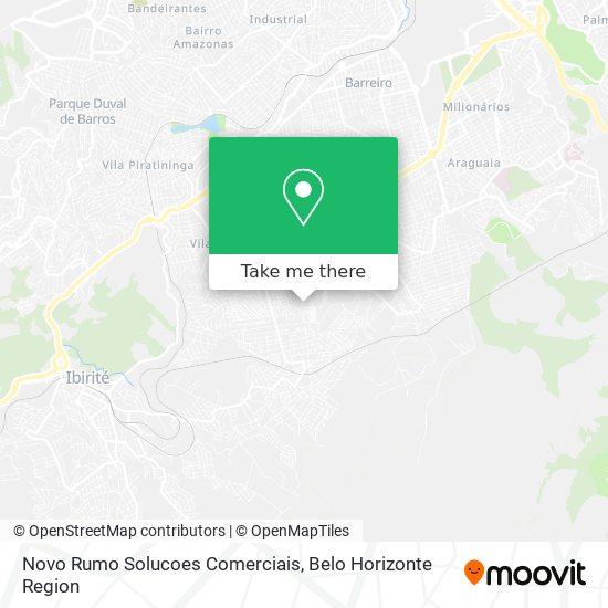 Novo Rumo Solucoes Comerciais map