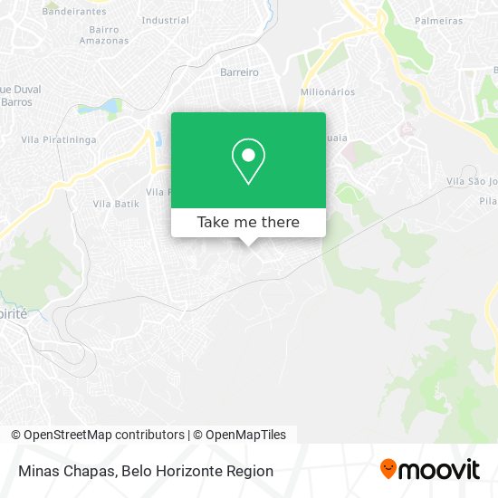 Minas Chapas map