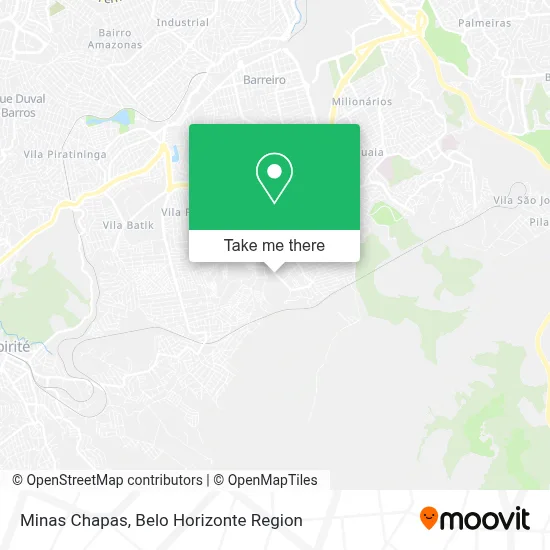 Minas Chapas map