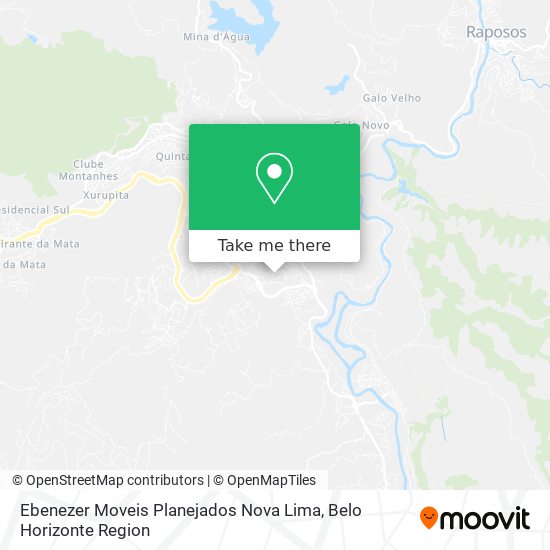 Ebenezer Moveis Planejados Nova Lima map