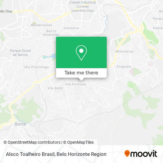 Alsco Toalheiro Brasil map