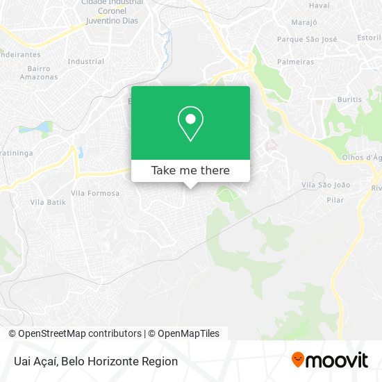 Uai Açaí map