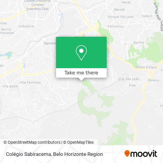 Colégio Sabiracema map