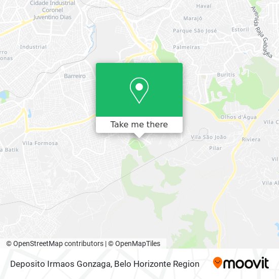 Deposito Irmaos Gonzaga map