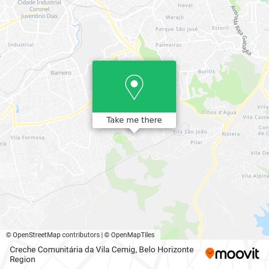 Creche Comunitária da Vila Cemig map