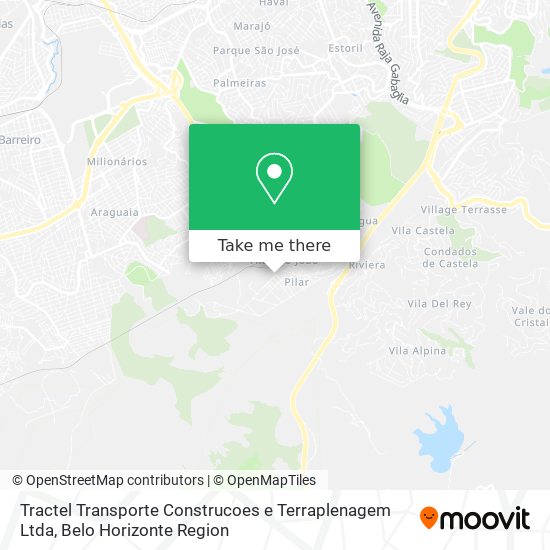Tractel Transporte Construcoes e Terraplenagem Ltda map