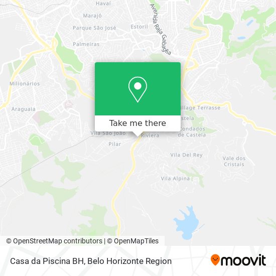 Casa da Piscina BH map