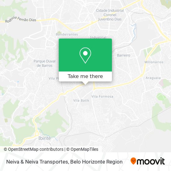 Neiva & Neiva Transportes map