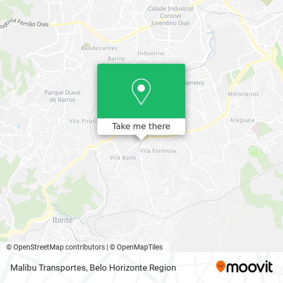 Mapa Malibu Transportes