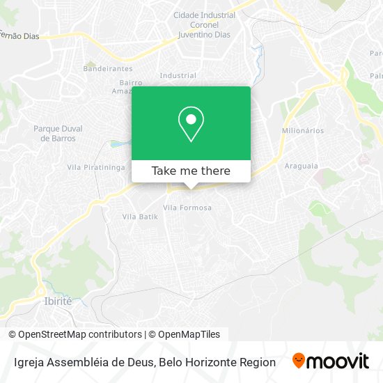 Igreja Assembléia de Deus map