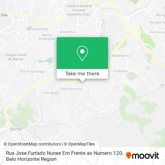 Mapa Rua Jose Furtado Nunes Em Frente ao Numero 120