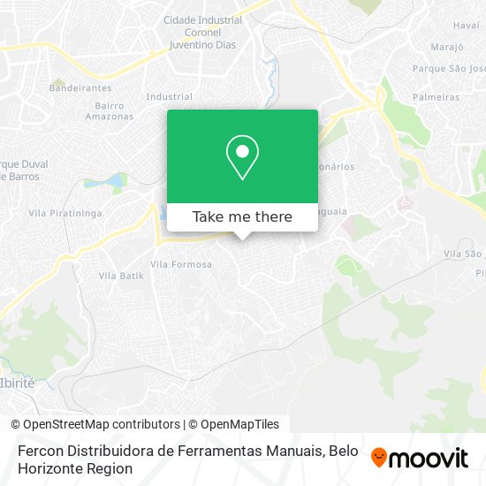 Fercon Distribuidora de Ferramentas Manuais map