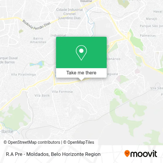 R.A Pre - Moldados map