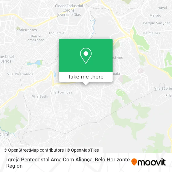 Mapa Igreja Pentecostal Arca Com Aliança