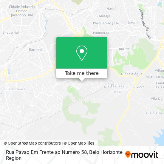 Rua Pavao Em Frente ao Numero 58 map