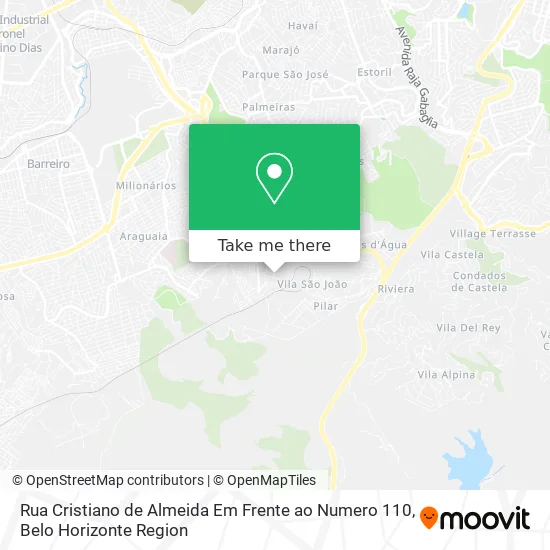 Rua Cristiano de Almeida Em Frente ao Numero 110 map
