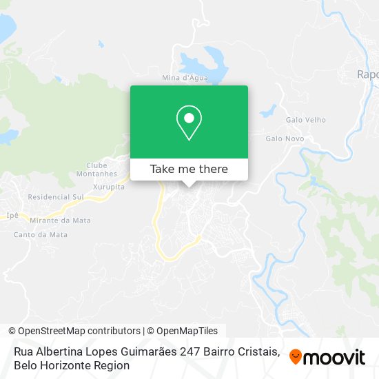 Rua Albertina Lopes Guimarães 247 Bairro Cristais map