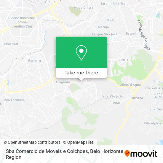 Sba Comercio de Moveis e Colchoes map