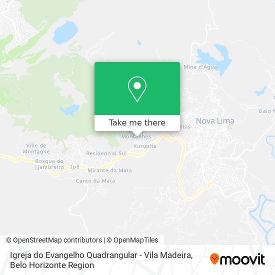 Igreja do Evangelho Quadrangular - Vila Madeira map