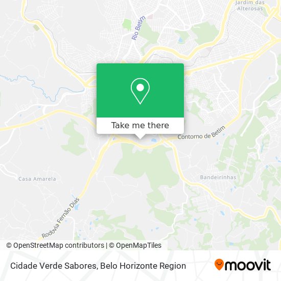 Cidade Verde Sabores map