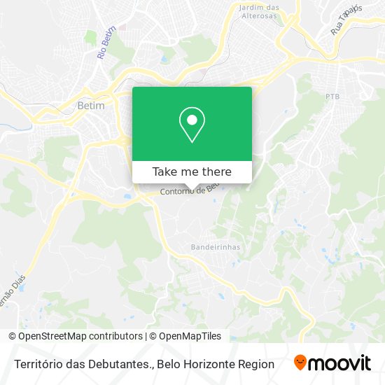 Território das Debutantes. map