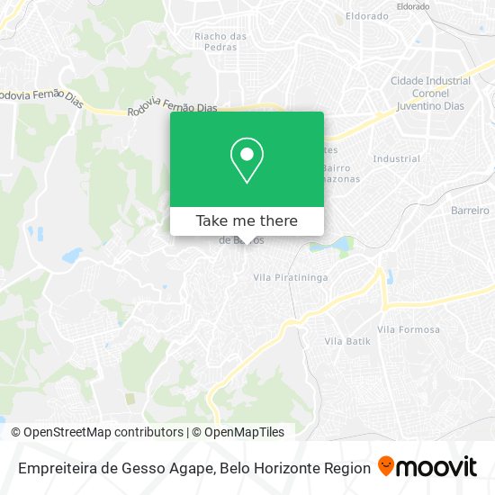 Empreiteira de Gesso Agape map