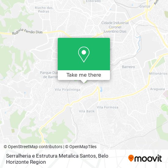 Serralheria e Estrutura Metalica Santos map