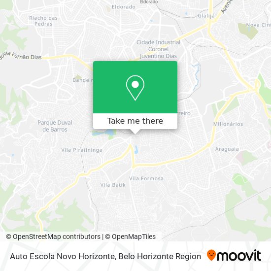 Auto Escola Novo Horizonte map
