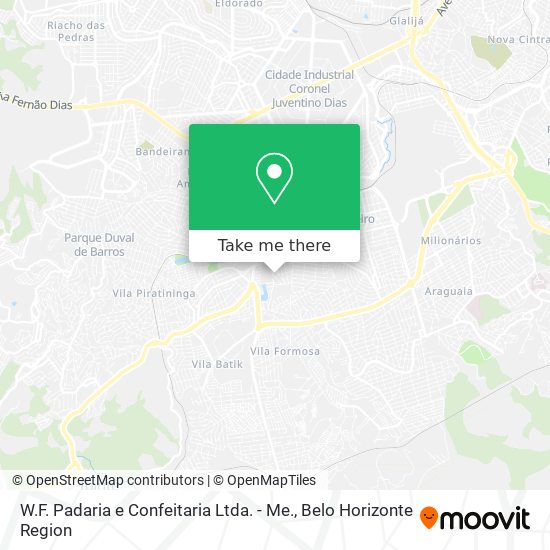 W.F. Padaria e Confeitaria Ltda. - Me. map