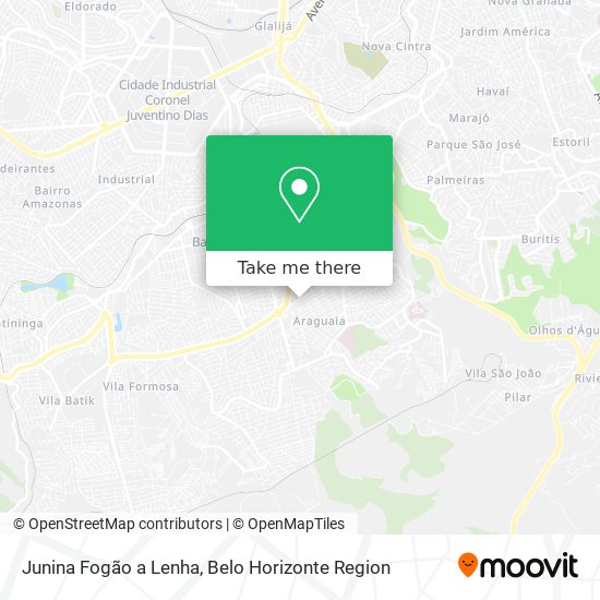 Junina Fogão a Lenha map