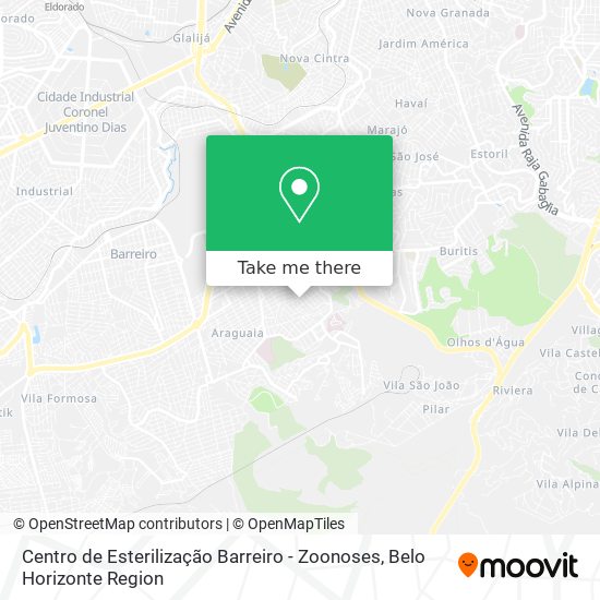 Centro de Esterilização Barreiro - Zoonoses map