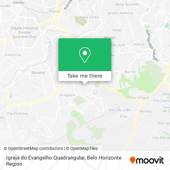 Igreja do Evangelho Quadrangular map